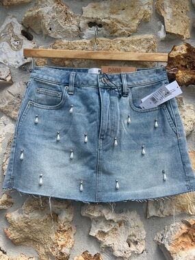 Rare DNM edit pacsun jeweled mini skirt vintage inspired denim pacsun